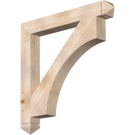 Ekena Millwork Westlake Arts & Crafts Smooth Bracket, Douglas Fir, 5 1/2"W x 46"D x 46"H BKT06X46X46WTL03SDF